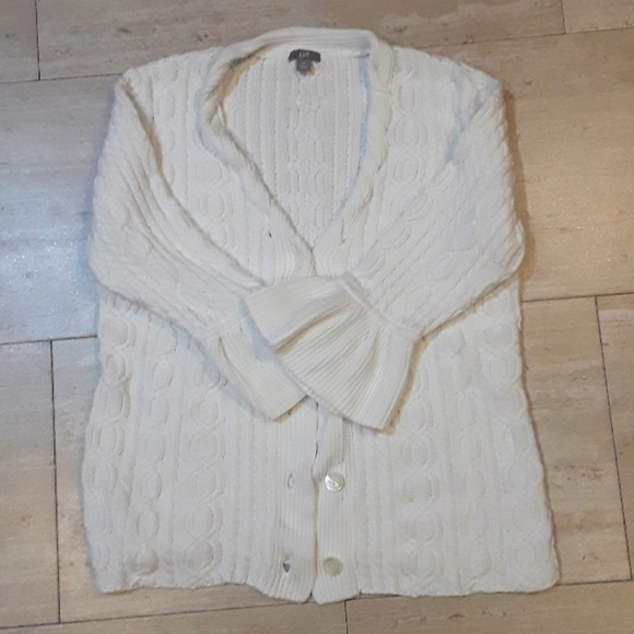 J. Jill Sweaters - J. Jill white cardigan
